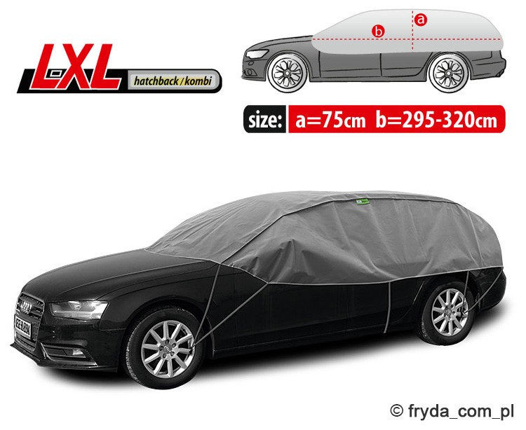 Pokrowiec na dach i szyby samochodowe WINTER Optimal L-XL hatchback-kombi